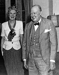 Winston Churchill and wife having a well earned rest at the Hotel Nacional shortlya after winning WWII
